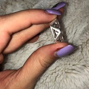 Silver Triangle Ring